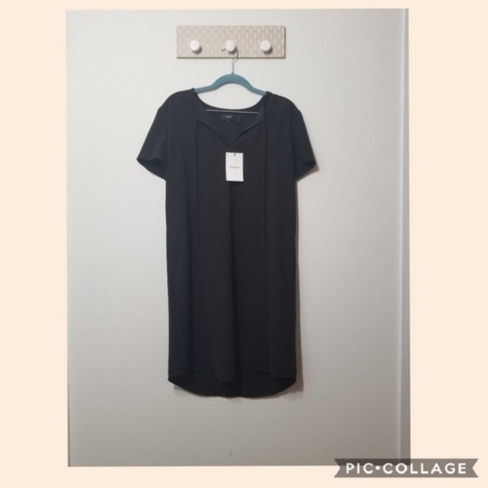 Theory shift dress black size 8 NWT